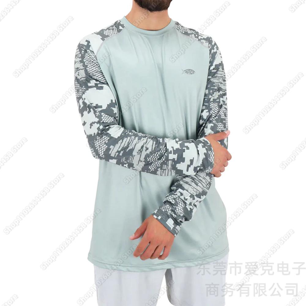 AFTCO Fishing Suit Outdoor Luya Fishing Sportswear Summer Sunscreen Long Sleeve T-Shirt Quick Drying Breathable Top