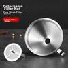 Jekero Thickened 316 Stainless Steel Funnel with Detachable Strainer, Food-Grade Large Size Kitchen Oil And Wine Funnel