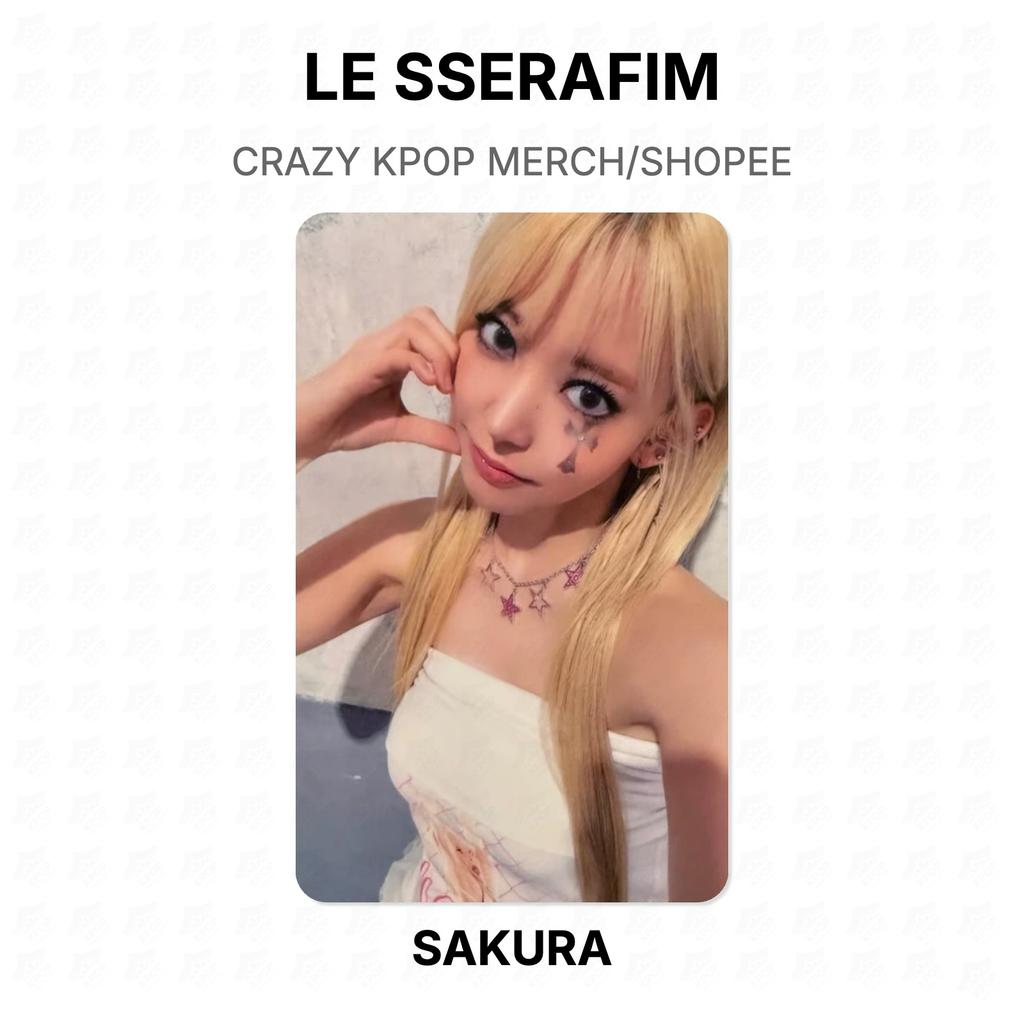 LE SSERAFIM СУМАСШЕДШИЙ K-POP МЕРЧ/SHOPEE Официальная фотокарточка