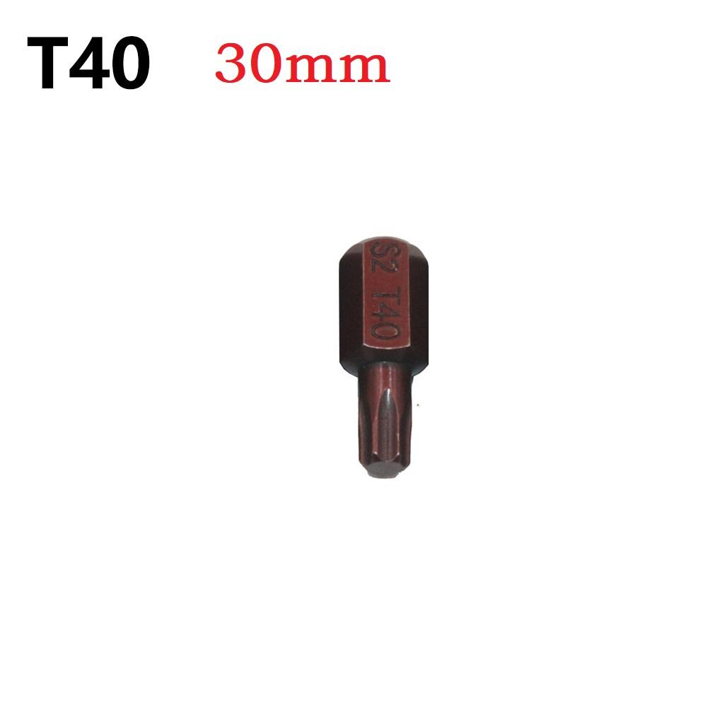 1PC Torx Star Screwdriver Bits 30mm/75mm Hex Shank T20/T25/T30/T40/T45/T50/T55 Impact Driver Magnetic Anti Slip Electric Hex