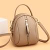 Double Zipper Fashion Mini Women Crossbody Bag Luxury Ladies Phone Bag And Purses Solid Color PU Leather Designer Small Handbags