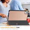 Чехол для планшета Lenovo Idea Tab Plus 12.1, трехскладной чехол-книжка с подставкой, многоугольная обложка