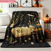 Flannel Blanket 1pc Cat Reading Books Night Soft Air Conditioning Blankets Office Sofa Blankets Nap Blankets Camping Blankets Perf