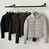 Новое короткое пальто женское пуховое хлопковое пальто легкий рубчик топ воротник-стойка хлопковая куртка в стиле пэчворк маленький человек