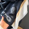Imitation Cashmere Scarf Versatile High-End Contrast Color Double-Sided Winter Fashion Shawl Women