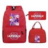 Animation Cartoon With Peripheral Printing Children'S Spine Backpack Set, Primary And Secondary School Student Leisure Schoolbag