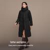BOSIDENG B250244146 Women's Long Slim-Fit Hooded Goose Down Jacket