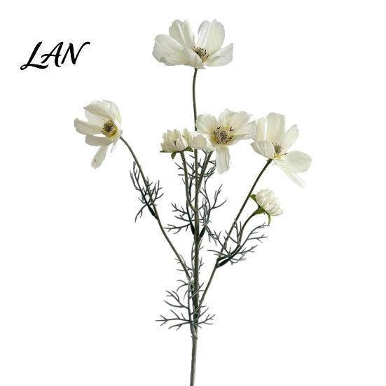 DIY Floral Supplies Artificial Cosmos Flowers, Long Stem Faux Fake Realistic Home Decoration Plants Flowers for Dining Table Centerpieces, Wedding