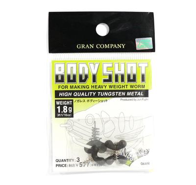 Varivas Body Shot Мягкий пластик Вольфрамовые грузики 1,8 грамма (5347)