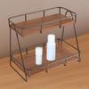 Органайзер для столешницы в ванной Настольная полка для хранения Современный Креативный Ретро Дизайн 2-ярусная Подставка-подставка для чашек
