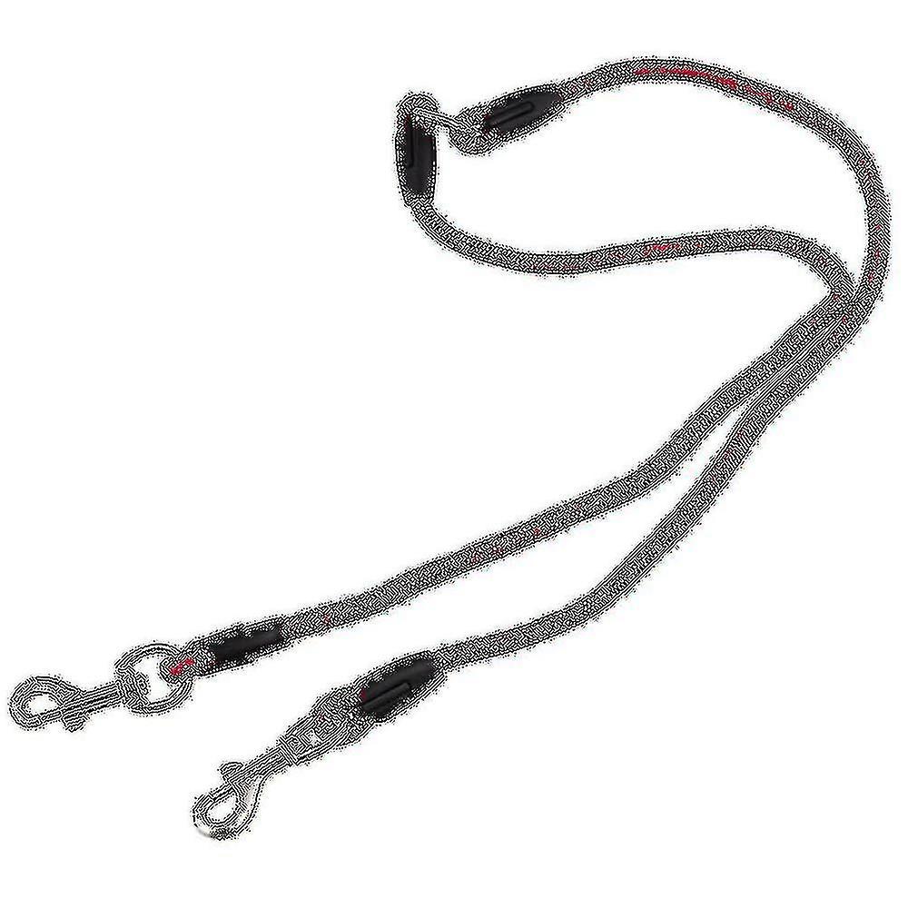 Nylon Duplex Double Coupler Twin Lead Two Way Two Pet Dogs Walking Leash Safety, Purple