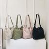 Solid Color Strap Casual Large-capacity Fabric 2025 New Fashion Foreign Trend Commuting Shoulder Crossbody Armpit Bag