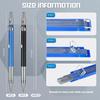 Zhehao 8 Pcs Welders Pencil with 96 Pcs 2 mm Silver Round Refills Construction Mechanical Pencil Metal Welding Markers with Built in Sharpener for