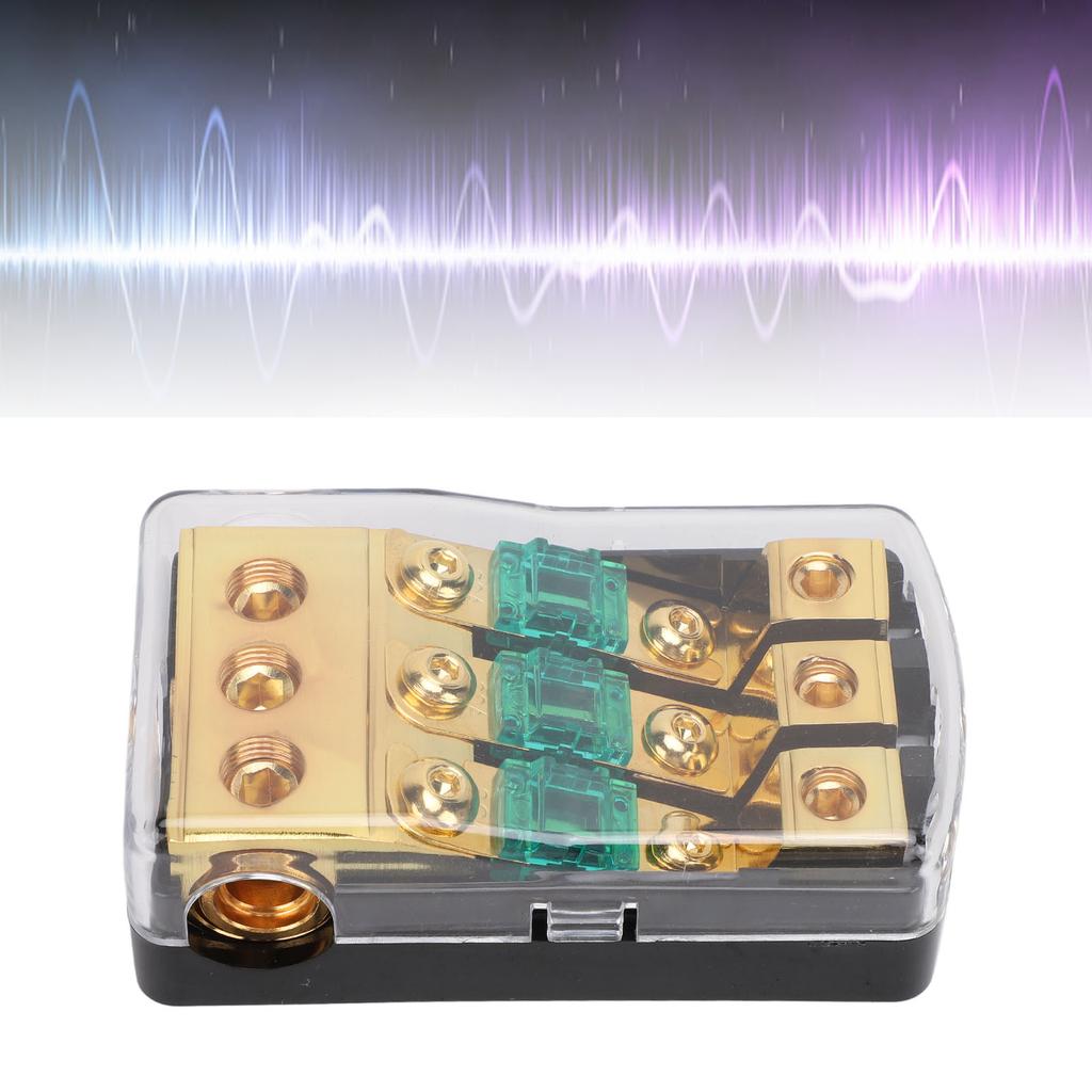 Мини-держатель предохранителя ANL 0 2 4 входной 4 6 8 выходной предохранитель 60 А распределительный блок для автомобиля, грузовика, лодки, аудио, стереоусилителя, 3-канальный