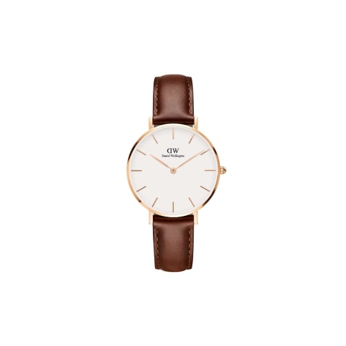[Official Shop/2-Year Warranty/Authentic Import] Daniel Wellington DW Women's Petite St Mawes Watch, 28mm, Stylish, Popular, Cute Leather Watch, Perfe