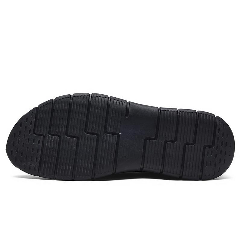 Handmade Breathable Casual Leather Shoes Soft Leather Soft Bottom Men's Comfortable Slip-On Walking Shoes Large Size