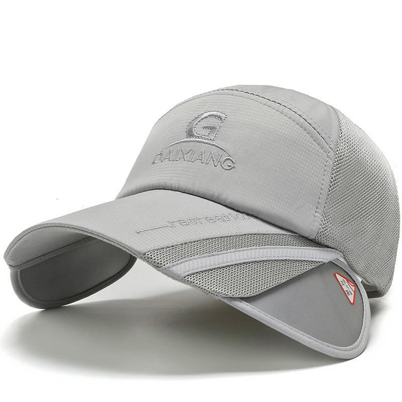 New Pull-out Baseball Cap Outdoor Summer Visor Breathable Cap Versatile Sun Hat