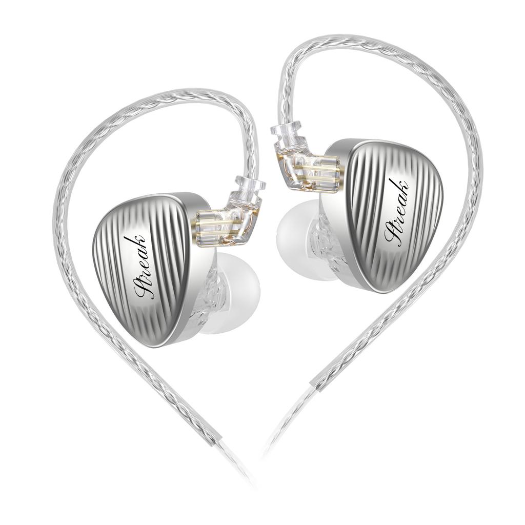 GK STREAK Earphones New-Generation Upgraded Dynamic Driver Unit + Microplate Tweeter Unit Metal Headphone