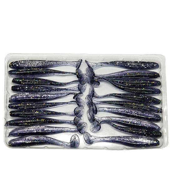 20 шт. 5,5 см светящаяся поддельная мягкая силиконовая искусственная приманка воблер рыбная приманка для плавания