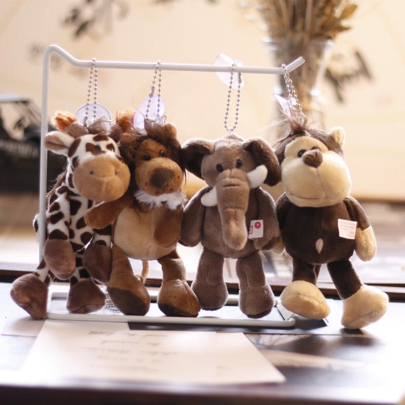 Милая плюшевая кукла Nici Jungle Animal Mini Doll Tiger Lion Elephant Monkey
