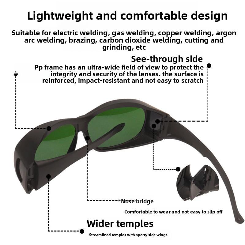 Сварочные очки с защитой от лазера, Защита от яркого света, Ультрафиолетовое излучение, Дуговая сварка, Аргонодуговая сварка, Очки для защиты труда, Очки для электросварки