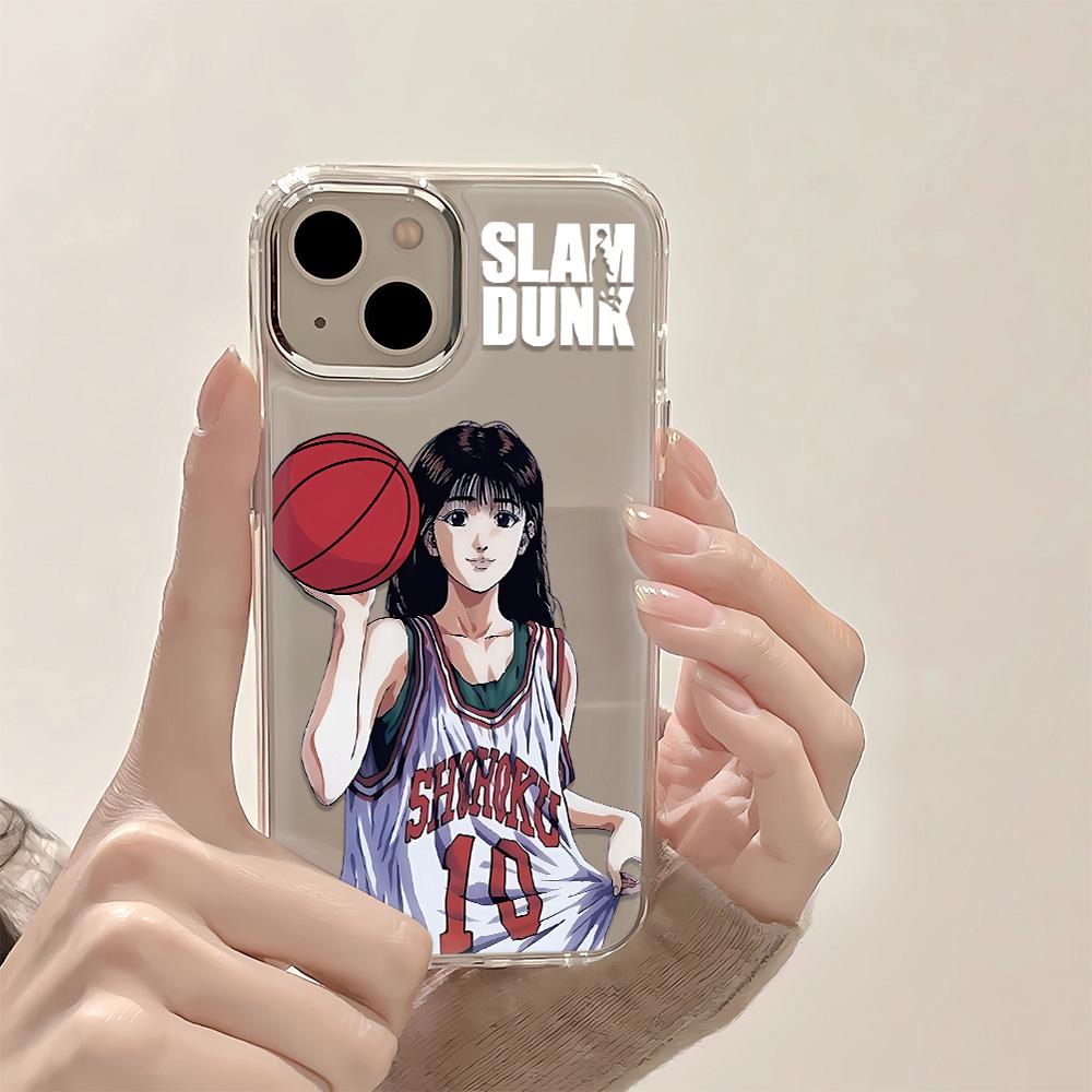 SLAM DUNK Phone Case For IPhone 14 13 11 12 Pro Max XR XS Max X 7 8 14 Plus SE 2020 2022 Soft TPU Clear Shockproof Back Cover