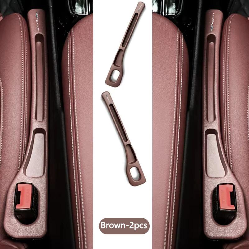 2Pcs Car Seat Gap Filling Plug Side Seam Leak-proof Strip For Bentley LOGO Continental GT MULLINER Bentayga Flying Hurtling Spur WT3