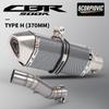 For CB400 CBR400 CB500F CB500X CBR500 CBR500R 2016 - 2022 Motorcycle Exhaust Escape Moto mid Link Pipe 51mm Muffler
