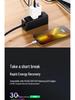 Быстрое зарядное устройство GaN с двумя портами USB-C мощностью 65 Вт для ноутбука и телефона