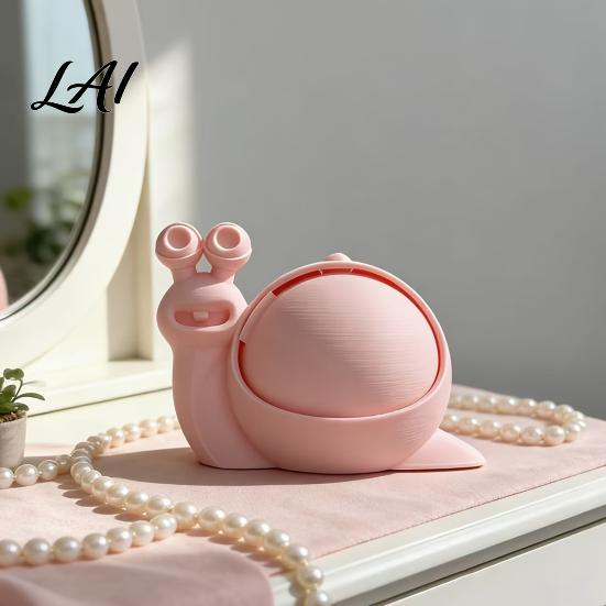 Storage Box Cute Snail Box 3D Printed Novelty Ornament Trinket Jewelry Case Holder with Lid Fun Desk Organizer for Hair Ties Decorative