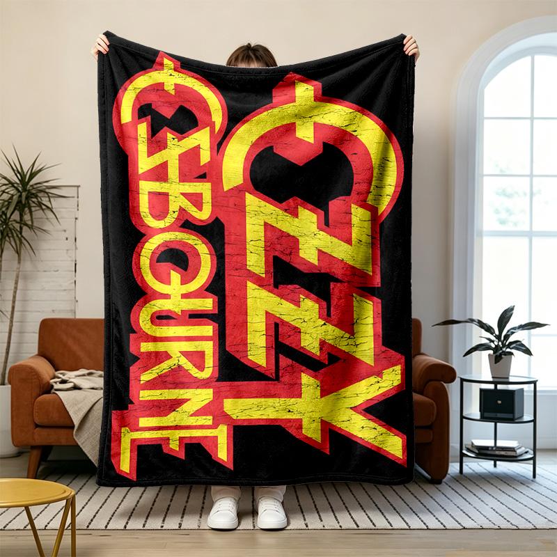 Ozzy Osbourne Soft and comfortable flannel Suitable for sofas living rooms outdoor camping travel and also makes a great anniversary gift
