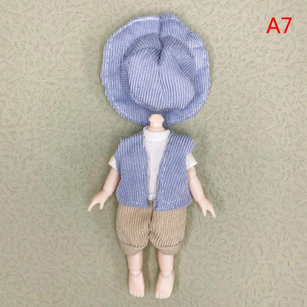 Sweet Skirt 16cm Doll Clothes Suit Plush Patch Cute Clothes Set Doll Accessory