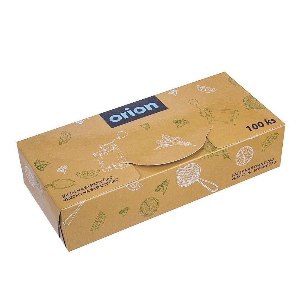 Orion Disposable Textile Tea, Coffee, and Herb Brewing Bags Dispenser Box 100-Piece Set 7 x 5.5 cm