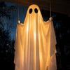 Party Props for Festive Atmosphere Large Hanging Swing Ghost Halloween Decoration with Remote Control And String Garden Ornament Warm Lights