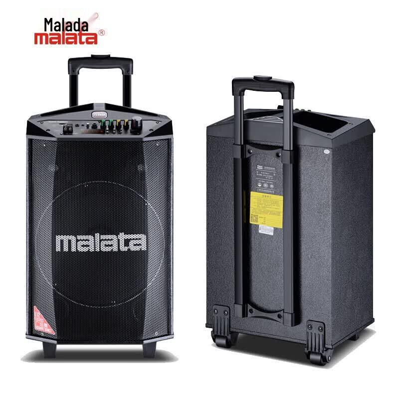 Malata L12 Профессиональная портативная Bluetooth-колонка с двумя беспроводными микрофонами (Китайская версия)