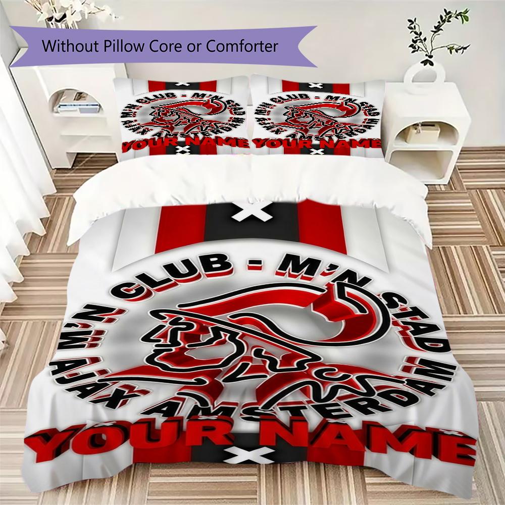 Custom Name AJAX Bedding,Quilt Set Quilt Cover Pillowcase Home Birthday Gift(1 * duvet cover + 2 * pillowcase, without core)_xia
