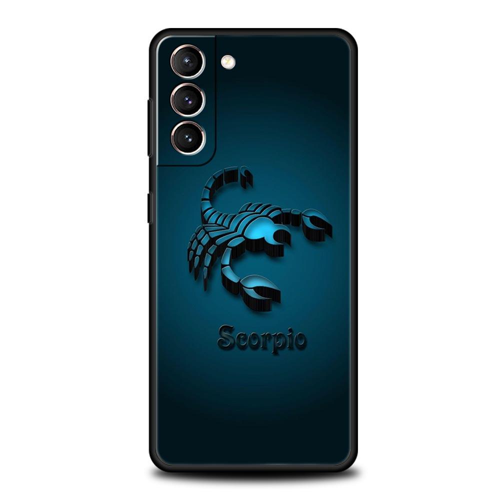 Мультяшный чехол-скорпион для Samsung Galaxy S26 Ultra S25 Plus S24 FE S23 S22 5G S21 S20 Черный Мягкий
