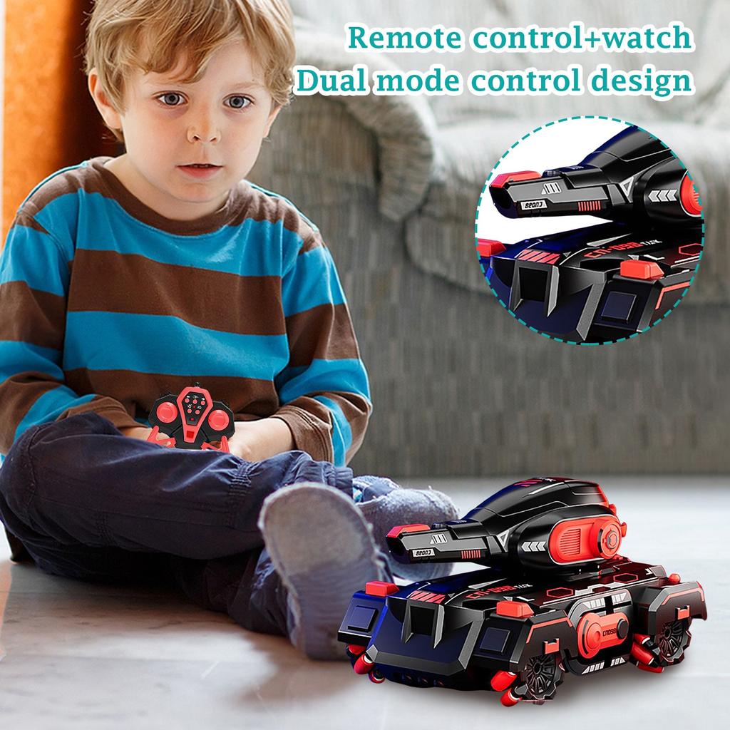 Пульт дистанционного управления Водяная бомба Танк Машина может чувствовать жесты Пульт дистанционного управления Автомобильные фары Мальчик Трюковая Машина Детские Игрушки