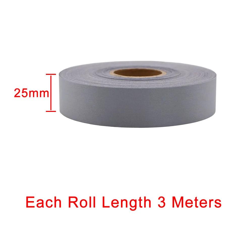 1/3/5Pcs Reflective Warning Tape Self-Adhesive Fabric Sticker for Clothing Helmet Safety ,Bag, Running Safety