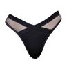 Women's Low Waist Mesh Thong - Sexy Transparent Cotton Underwear