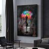 Light Bulb Graffiti Wall Art Canvas Painting Posters Prints Abstract Street Wall Pictures for Living Room Restaurant Decoration