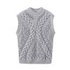 Fashion Style 2023 Autumn New Women's Clothing Slim Looking All-Matching Weaving Pattern Knitting Vest 5802119 802