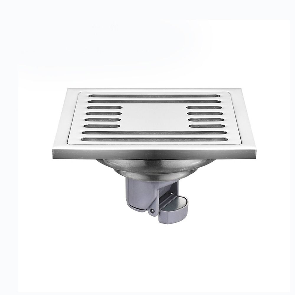 Stainless Steel Floor Drain Square Floor Cover Anti-odor Filter Core Shower