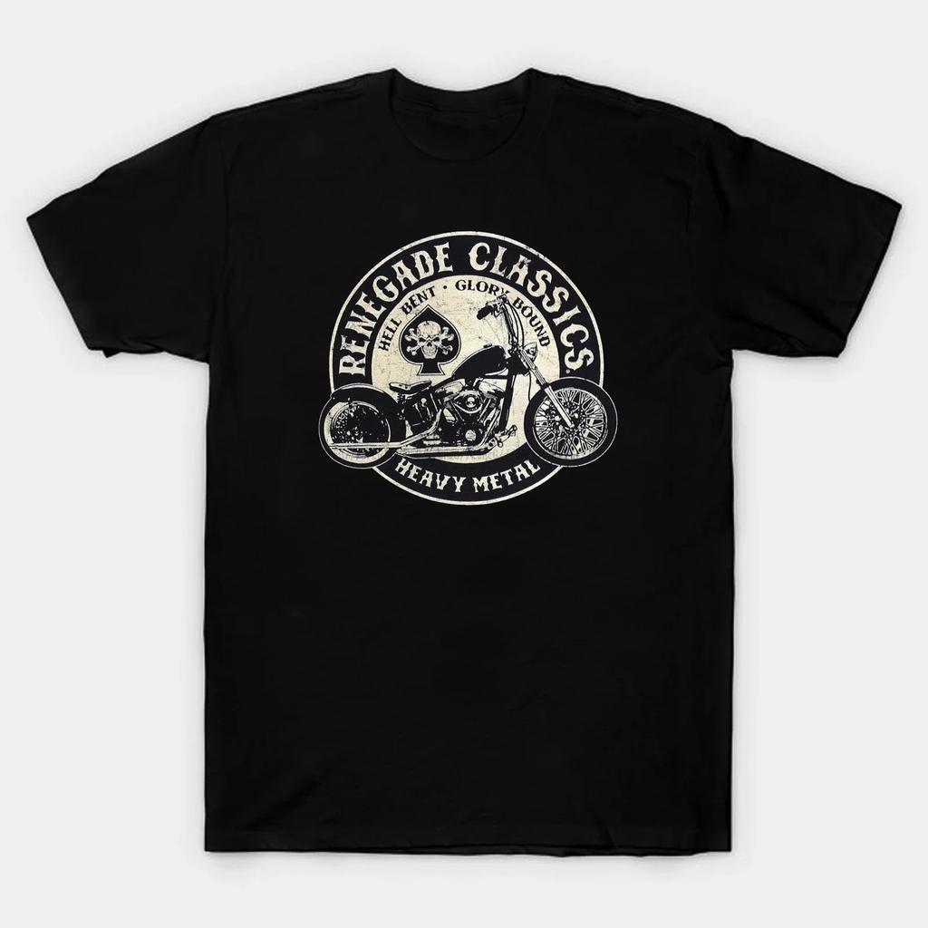 Vintage Motorcycle Heavy Metal Rock Motorcyclists T-Shirt 100% Cotton O-Neck Summer Short Sleeve Casual Mens T-shirt Size S-3XL