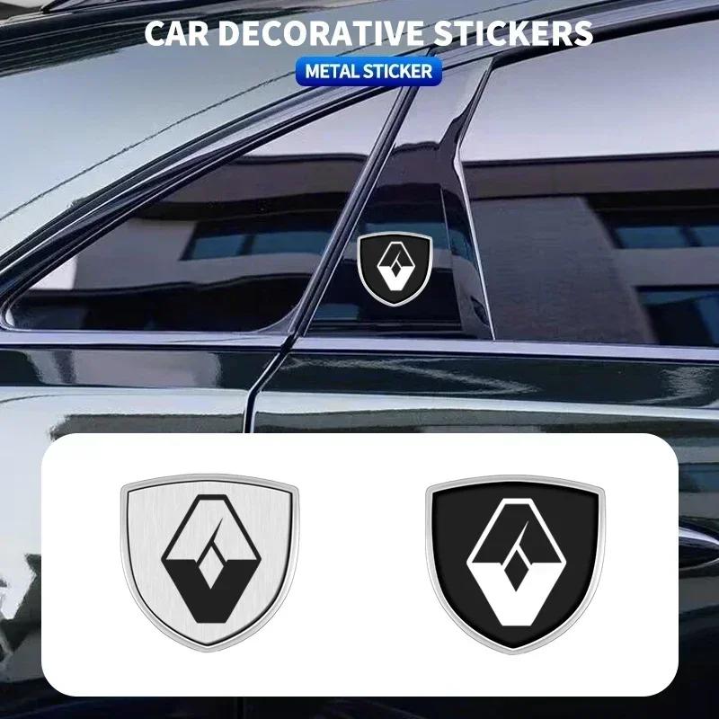 1/2pcs New Car Side Body Trunk Decoration Shield Badge Sticker For Renault Megane 2 3 Duster Logan Clio 4 Scenic 2 Captur t333