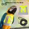 Bird Flight Harness Vest Parrot Suit with Leash Reflective Vest Bird Clothes for Cockatiels Conures Budgies Parrot Flying Training Clothes Leash Set