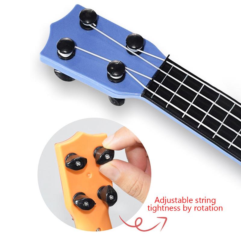 Мини-гитара укулеле, игрушка, развивающая навыки, классический музыкальный инструмент раннего образования для мальчиков, девочек, детей, рождественские подарки для малышей