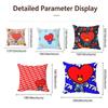 Cartoon Tata Cushion Cover Cushion Cover Set 4Pcs 50X50 45X45 40X40 Pillowcase Decorative Sofa Home Decor