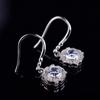 Ladies Moissanite Earrings Silver Jewelry Women Fashion Cute Tiny Clear Moissanite Drop Earrings Gift for Girls