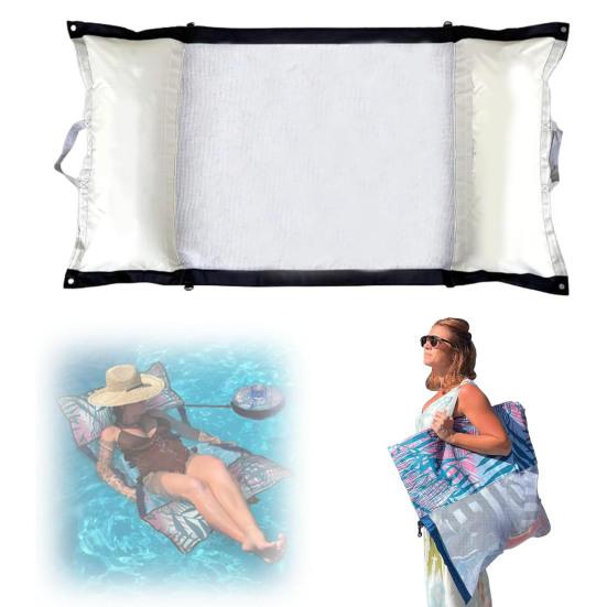 2-в-1 Плавучий гамак и пляжная сумка 4 в 1 Многоцелевые надувные складные плавучие средства для бассейна Водный гамак Шезлонг для плавания Лето
